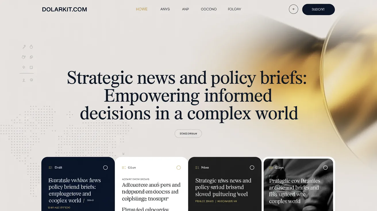 dolarkit.com - strategic news and policy briefs